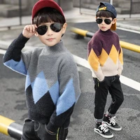 hot sweater spring autumn winter boys girls coat knitting warm top 2021 thicken kids teenagers outwear clothing high quality