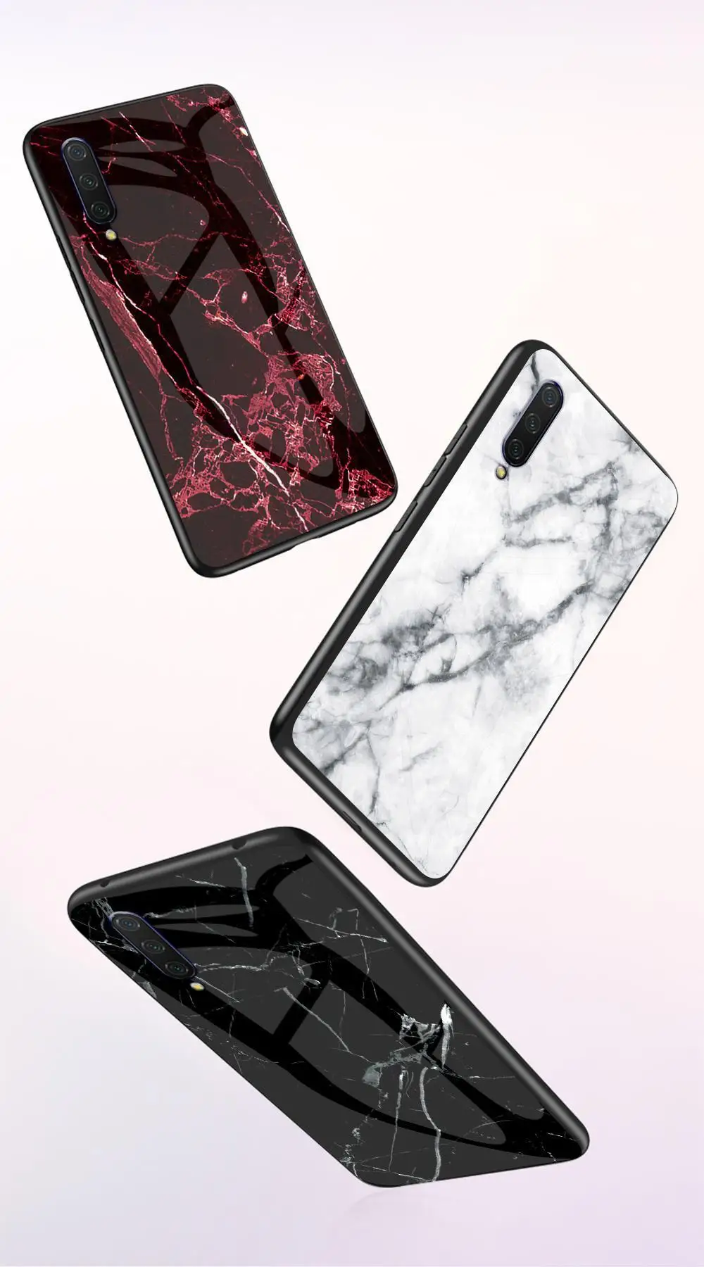 Блестящий чехол для телефона для huawei Y6 Y7 Pro Y9 Honor 9X 8X 8A 8C 8S 7C 7A 20 i 10 i 9 8 Мрамор Стекло защитный прикрепляющийся к крышка