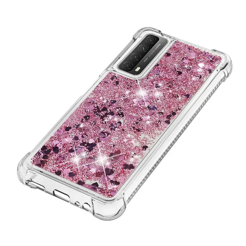 

Case For Huawei P smart 2021 P40 Lite P40 Pro Mate 30 Pro 30 Lite P30 Lite P30 Pro Glitter quicksand TPU Shockproof Back Cover