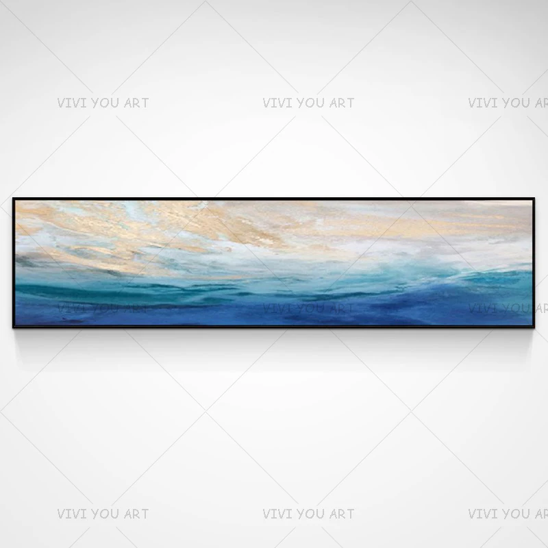 Лучшее искусство зеленая трава синяя серая желтая белая абстрактная картина