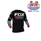 Футболка для мальчиков Huup fox, быстросохнущая майка для мотокросса, рубашка для горного велосипеда, MX Одежда для езды на мотоцикле