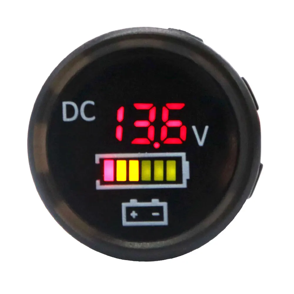 Iztoss Водонепроницаемый 12V/24V DC вольтметр переменного тока светодиодный цифровой