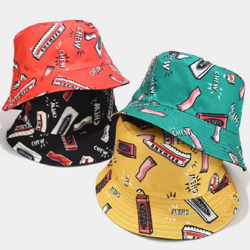 Двусторонняя хлопковая шляпа от солнца одежда женская хип-хоп Повседневная