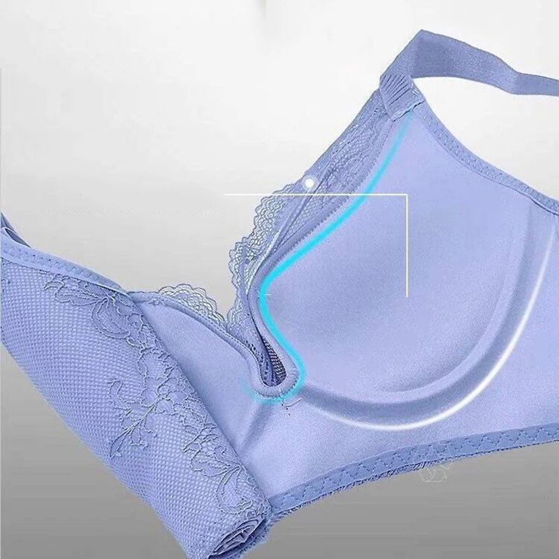 

E lovegirl Thin Section Bra Adjustable No Trace No Steel Ring Bra Small Chest Top Beauty Back Bra Gather the breast Underwear