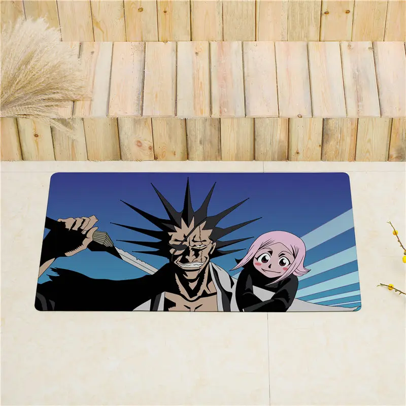 17 Мультфильм Аниме BLEACH входная дверь коврики для кухни для напольные коврики нескользящий коврик для дома ПВХ мягкая кожа ковер в холл ковер - Цвет: 17