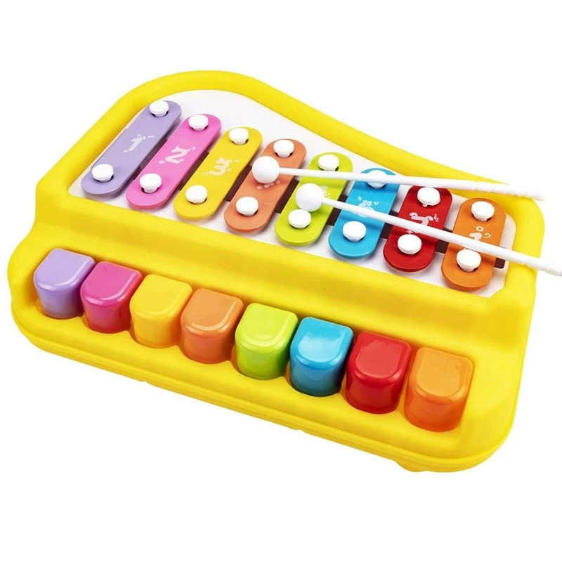 

Baby Piano Toy 2 in 1 Xylophone Musical Instrument Early Educational Learning Toys for Toddlers
