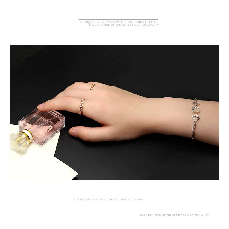 TOSOKO ювелирные изделия из нержавеющей стали Боковая цепь крученое кольцо крутое