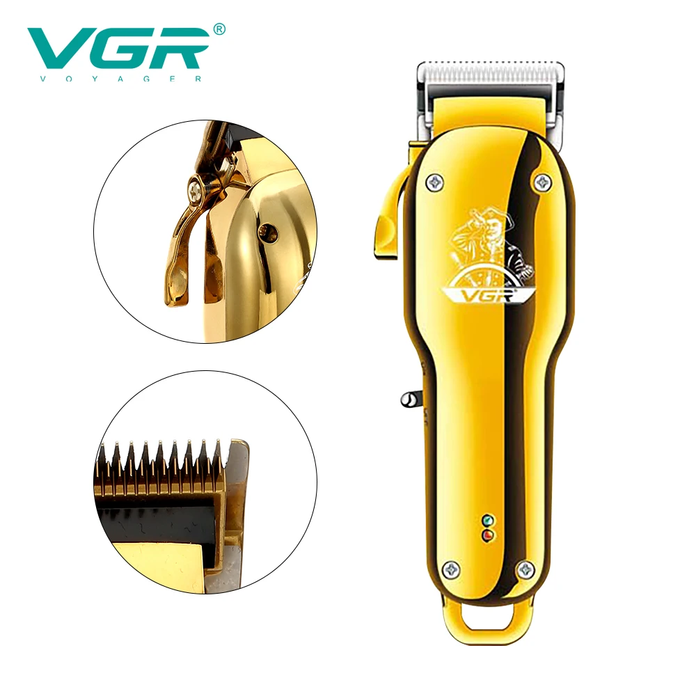 VGR Metal Electric Hair Clipper Hair Cutting Machine Professional Hair Trimmer For Men Haircut Machine Barber USB Charging V-678 enlarge