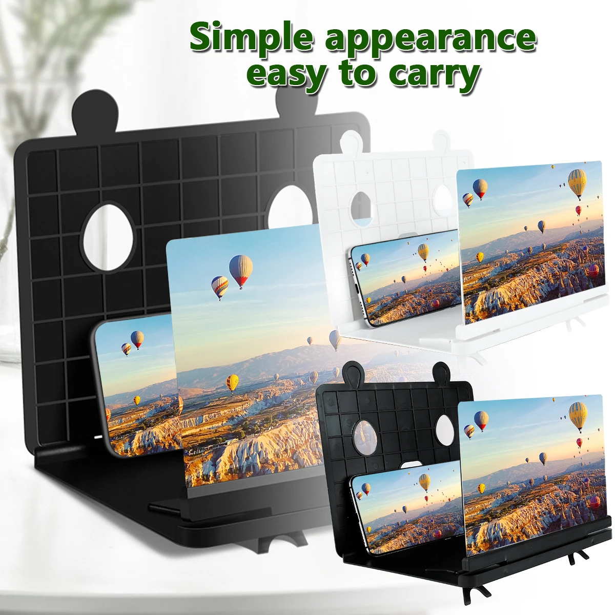 

Cell Phone Screen Magnifier Adjustable Angle Screen Enlarger High Definition Image Smartphone for All Size Cell Phone