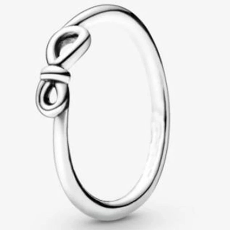 

2020 New 925 Sterling Silver Pan Ring Forever Symbol Rosette Ring For Women Wedding Party Gift Fashion Jewelry