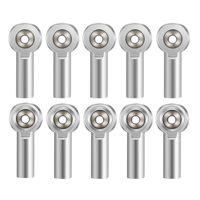 

10Pcs M4 Metal Tie Push Link Rod End Joint Ball Head Holderfor 1/10 RC Truck Buggy Crawler Car
