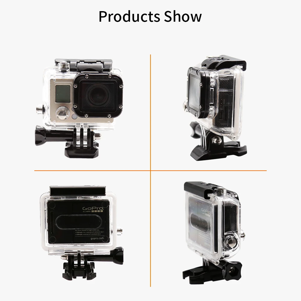 Водонепроницаемый чехол HONGDAK 45 м для экшн-камеры Go Pro GoPro Hero 3 черного и