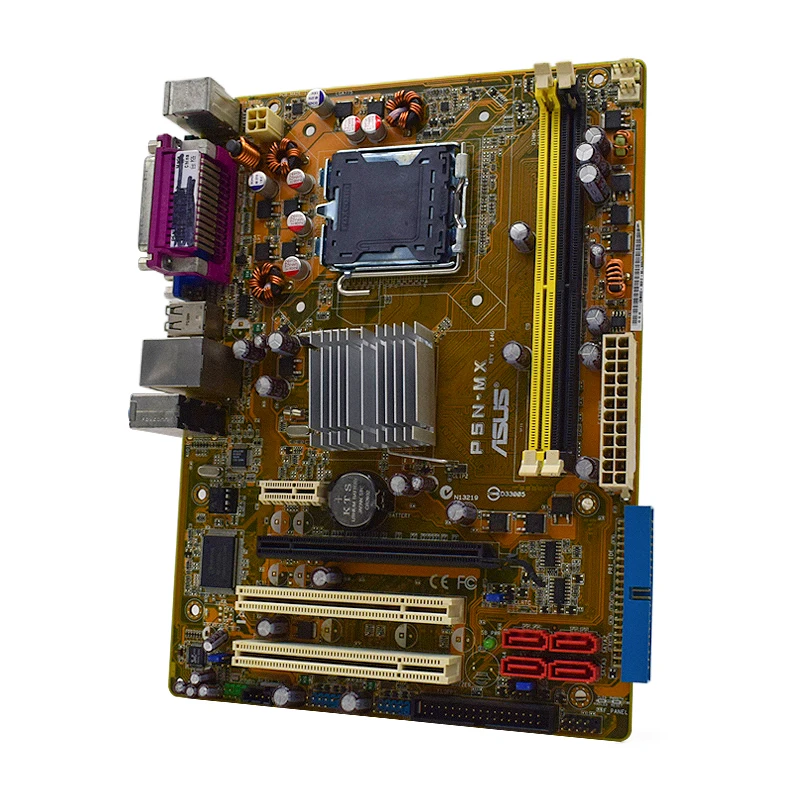 asus p5n mx motherboard lga 775 ddr2 ram 4gb pci e 16x sata 2 for core 2 quad q9550 pentium d 940 cpus micro atx placa mãe free global shipping