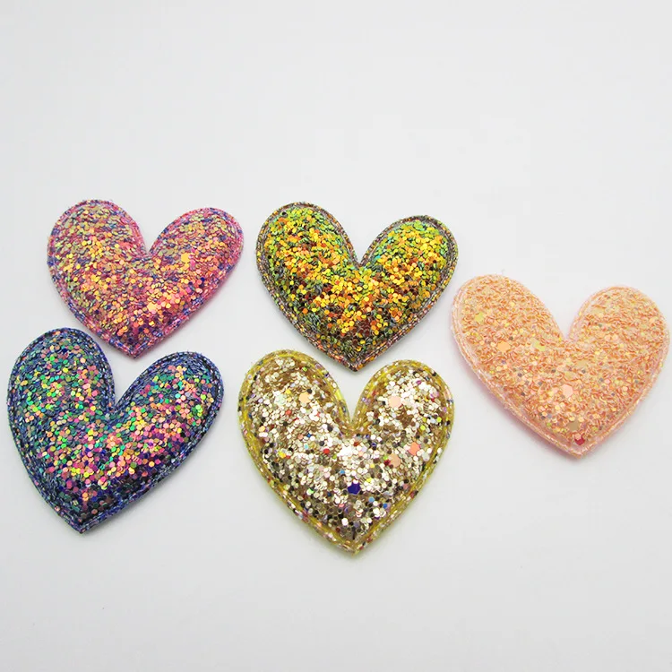 

50pcs/set Korean Version of Accessories Dazzling Sequins Five-star Love Cartoon Accessories for Shoes Bag Clothing Hair Bow