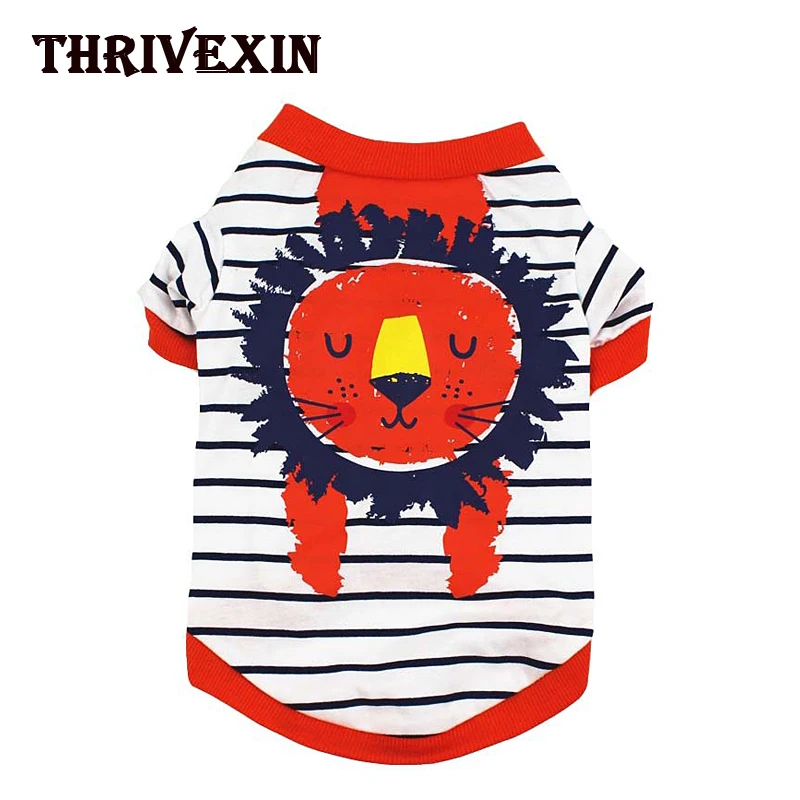 Одежда для домашних животных одежда собак весенняя и осенняя полосатая