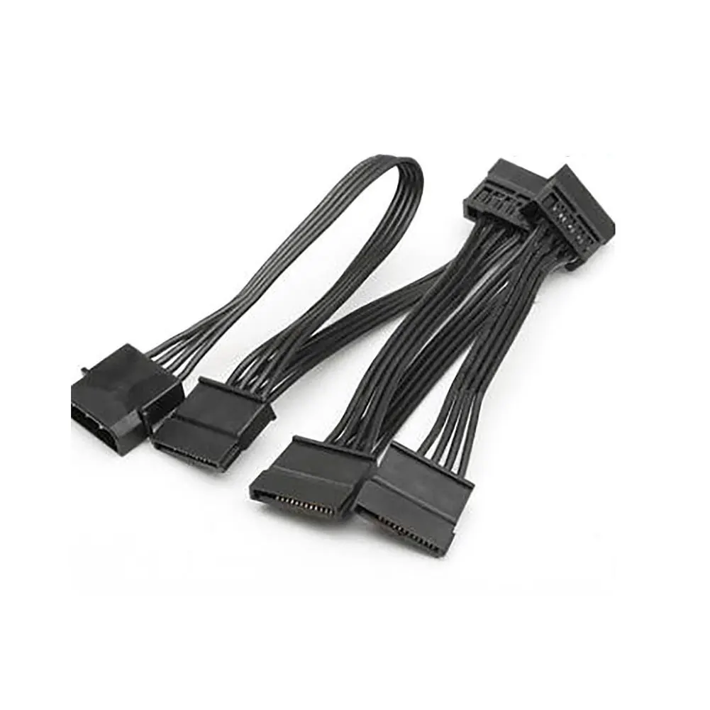 Кабель-разветвитель Molex с 1 на 5 SATA 15 контактов для жесткого диска 18 AWG 4-контактный