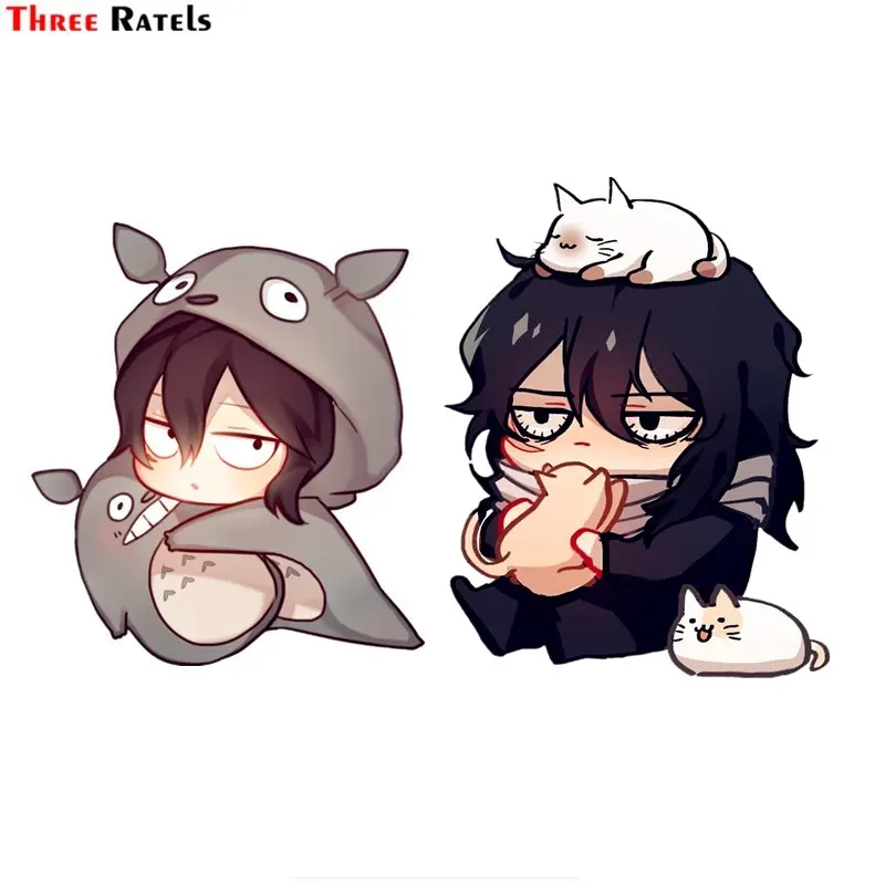 

Three Ratels FC737 My Hero Академия Shota Aizawa Chibi Автомобильная декоративная наклейка дорожная наклейка для ноутбука