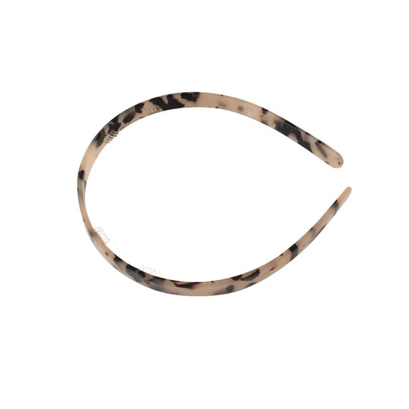 New Women Elegant Non-slip Brown Leopard Print Headband Casual Plastic Headband Head Hoop Hair Band Girls Hair Accessories images - 6
