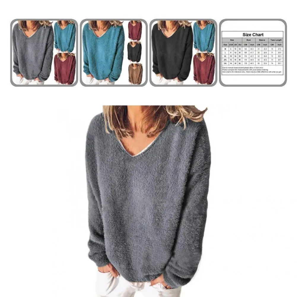 

Fashion Casual Sweatshirt Solid Color All Match Solid Color Casual Plush Sweatshirt Women Sweatshirt Pullover Sweatshirt