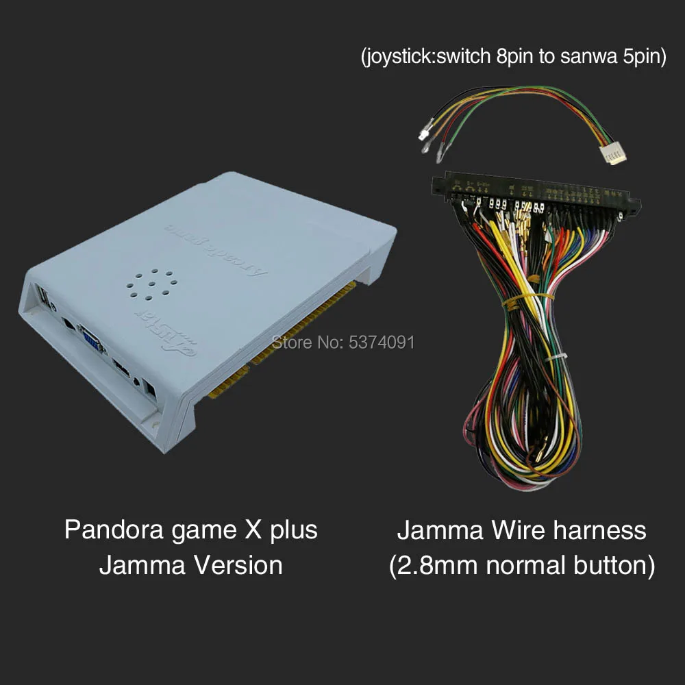 2600 в 1 Pandora игровая Коробка X аркадная-версия Jamma доска для аркадного шкафа машина монетное управление HD видео 3D игры HDMI VGA CGA - Цвет: box- normal wire