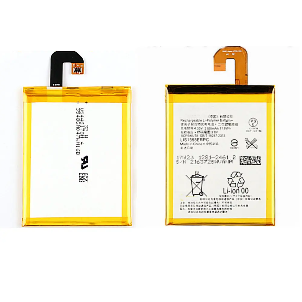 Оригинальный LIS1558ERPC аккумулятор 3100 мАч для Sony Xperia Z3 L55T L55U D6653 D6603 D6633 D5803 D5833 D6616 D6708