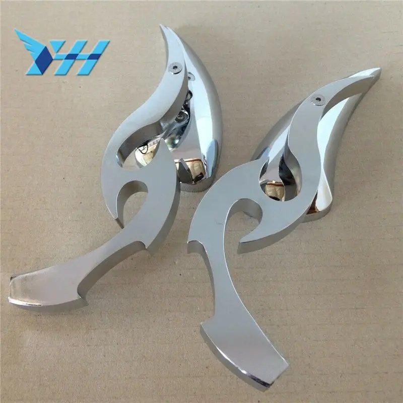 

Motorcycle PartsChrome Billet Custom Running Blade Mirrors for XL Ultra Glide Road King CHROMED