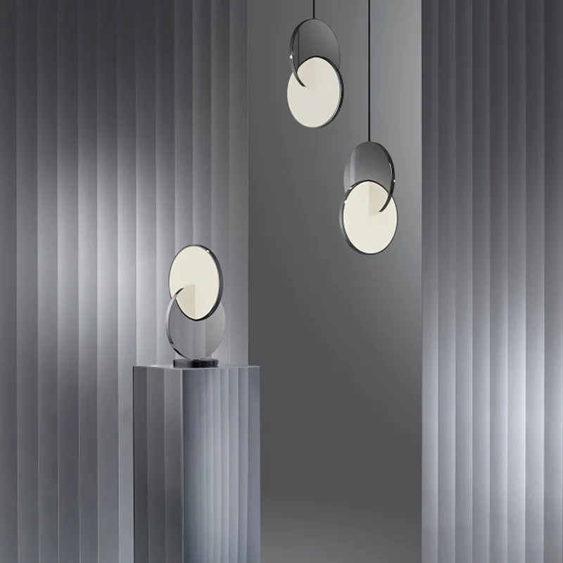 Современный круглый подвесной светильник для торта светодиодный металлический