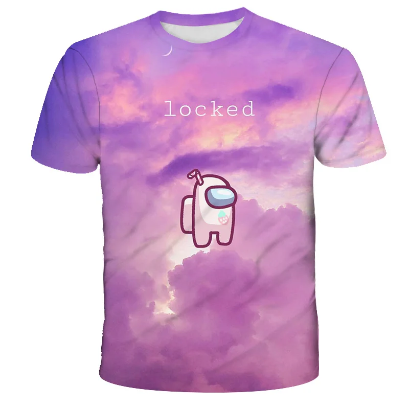 

Beautiful and interesting 3D Printed T-shirts Between us. Clothes for Boys and Girls Comfortable round Neck T-shirts Summer Tops