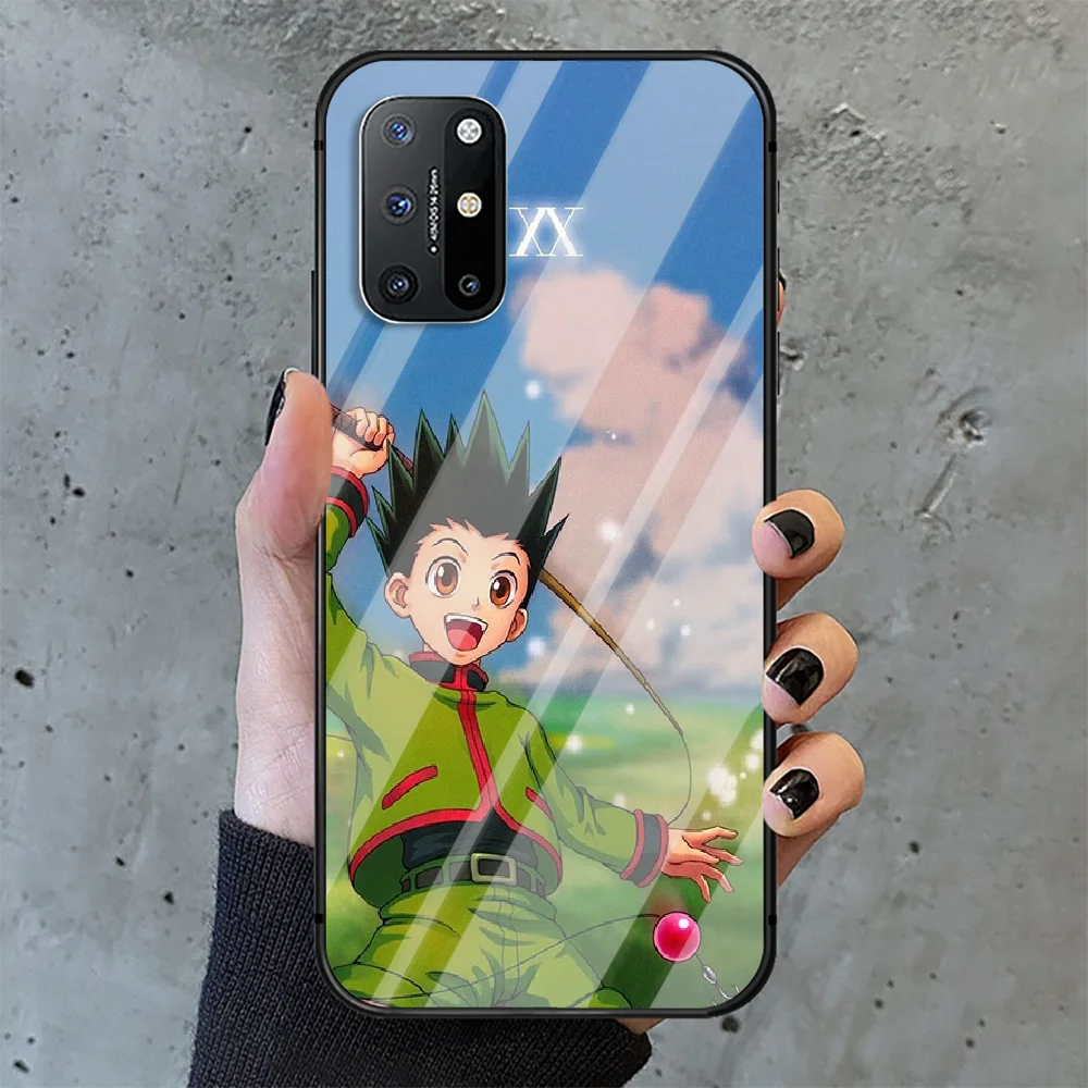 

hunter x hunte Phone Tempered Glass Case Cover For Oneplus 5 6 7 8 9 Nord T Pro Soft Black Coque Etui