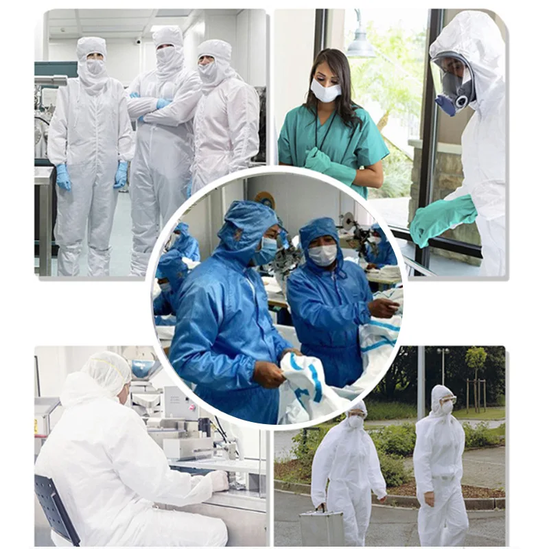 Одноразовая Защитная Одежда защитный комбинезон PP нетканый L 2XL Размер