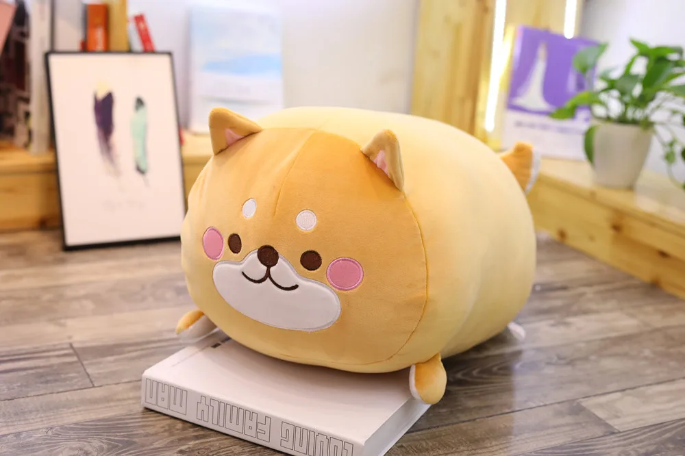 Мягкими Животные игрушка мягкая жирных Косплей Shiba «Лисья Секретная служба»(Inu единорог, Динозавр Печать Дети взрослых Ночная подушка для ног и Plushie 3 размера