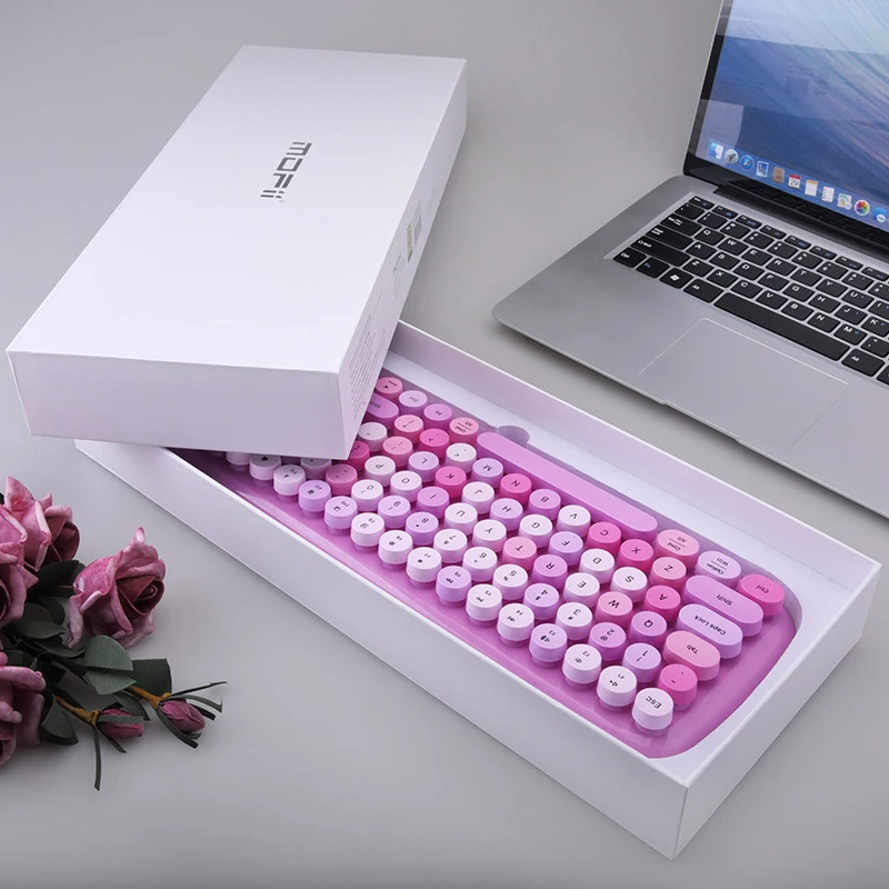 2 4G Беспроводная игровая клавиатура мышь набор двойной режим Bluetooth для ПК геймера