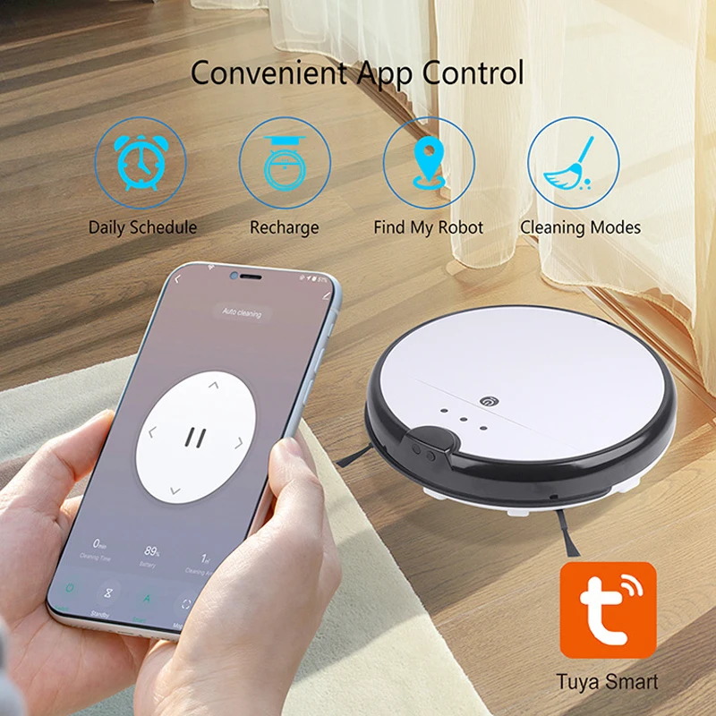 

PHOREAL Fully Automatic Smart Robot Vacuum Cleaner,Voice APP Control,1800Pa Suction,Smart Sensor,Timed Appointment Function