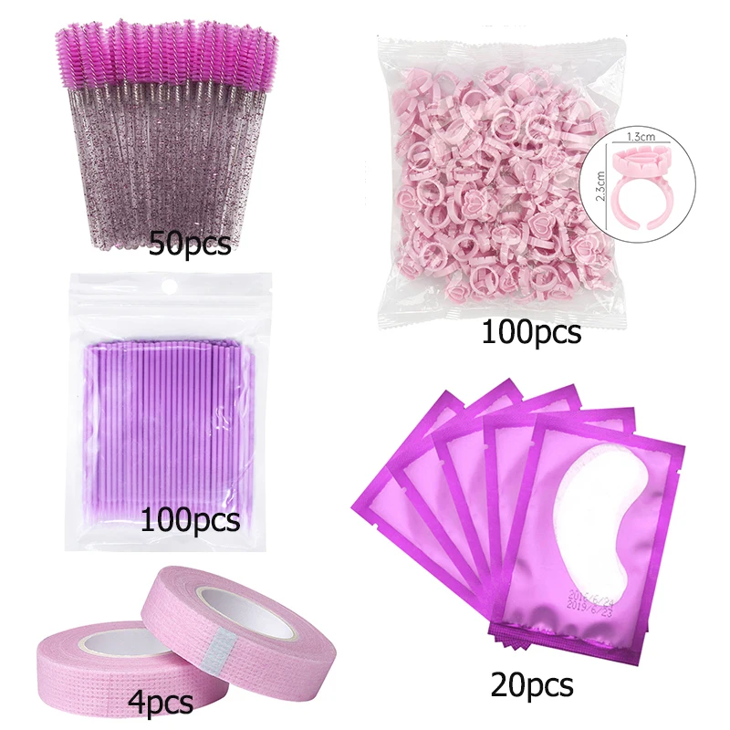 Патчи под глаза для наращивания ресниц блестящая мини-тушь палочка расческа