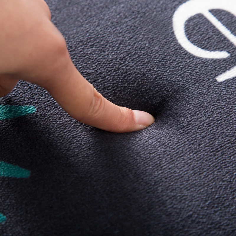 Дверной коврик коралловый бархатный для спальни ванной нескользящий кухонный Ins мультяшный принт