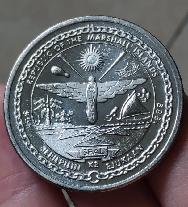 37,5 мм 1969-1989, настоящая монета, оригинальная коллекция
