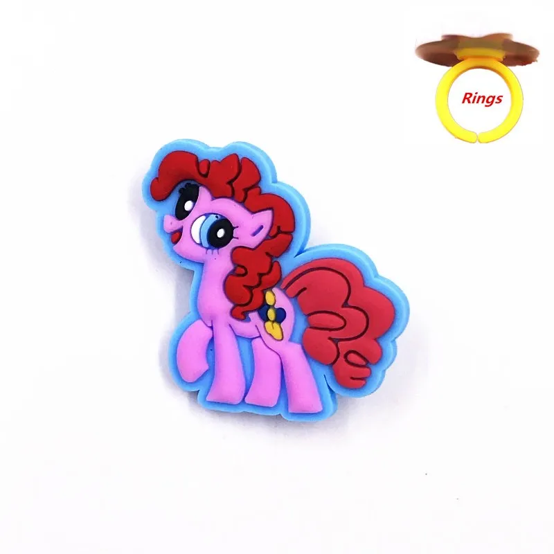 1 шт. милый Единорог лошадь мультфильм мой маленький пони икона ПВХ аксессуары