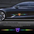 Стайлинг автомобиля, лазерная Водонепроницаемая наклейка, персонализированная красочная Светоотражающая наклейка для Dacia Duster Logan Sandero Stepway лодgy Dokker