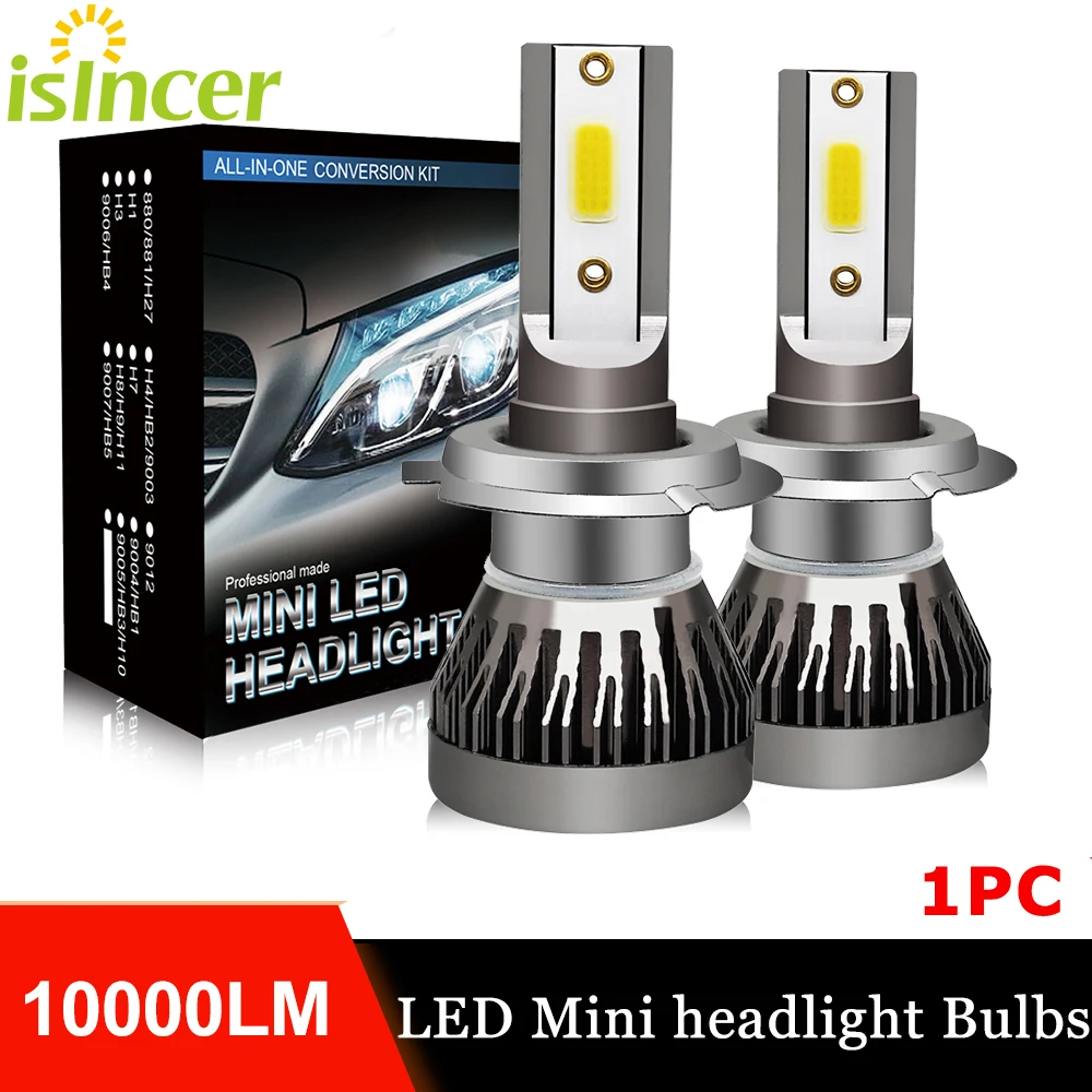 1 шт. iSincer 80 Вт H7 Led H4 лампы для автомобильных фар H1 H8 H9 H11 9005 HB3 9006 HB4 автомобилей 12 В