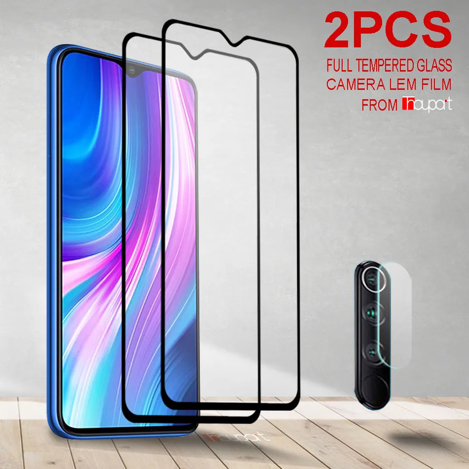 2 шт закаленное стекло для Xiaomi Redmi Note 8 Pro 8T Защита экрана 8A пленка камеры|Защитные