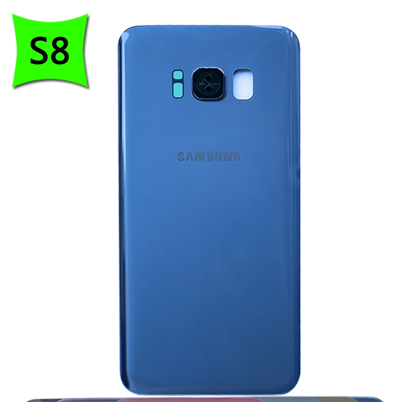 Для samsung Galaxy S8 Plus G950 G955 задняя крышка батарейного отсека стеклянный корпус для S8P S8 задняя крышка батарейного отсека