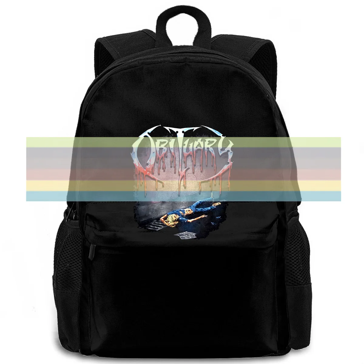 

Obituary - Slowly We Rot New women men backpack laptop travel school adult student