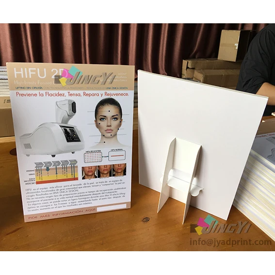 Мини стенд для баннеров формата A5 с принтом на заказ Рекламные Знаки из ПВХ пены