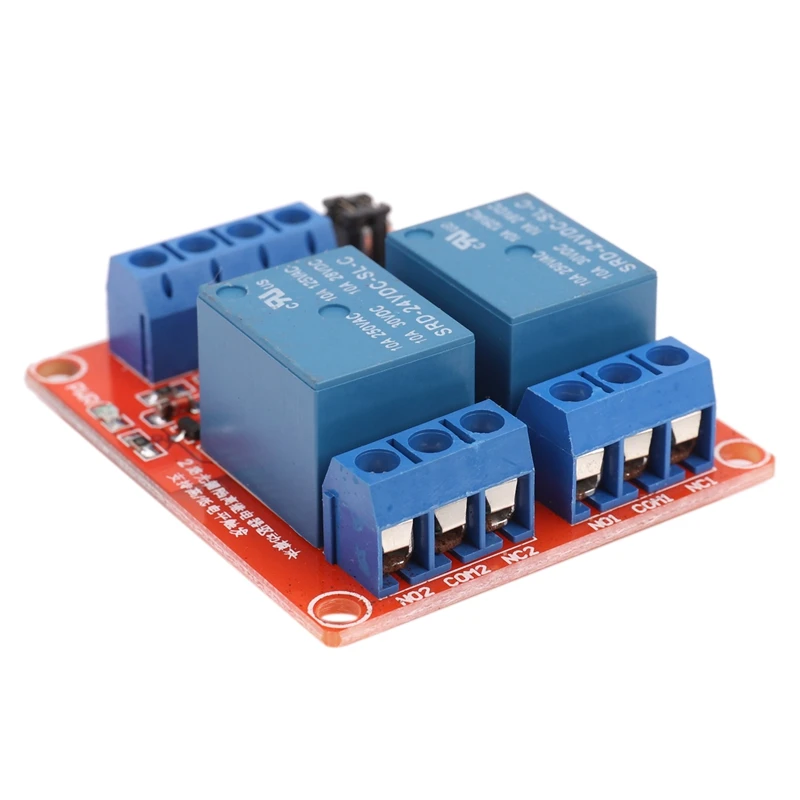 

DIY 2-CH High/Low Level Relay Expansion Circuit Board Module DC 24V