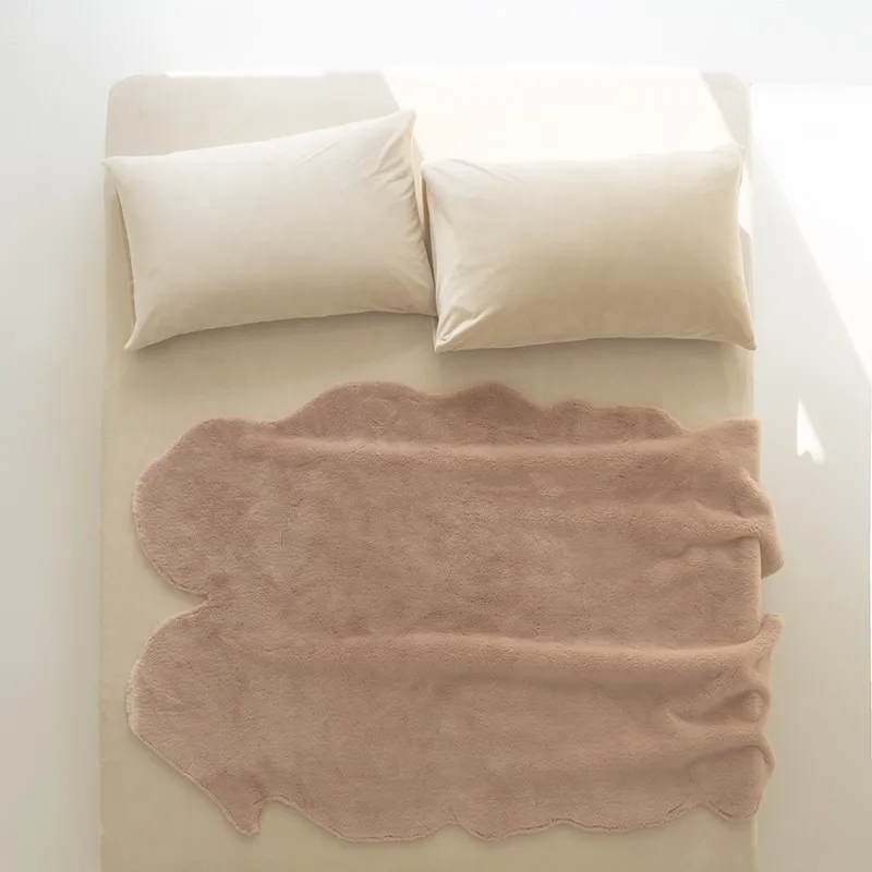 Природные формы в скандинавском стиле искусственный мех кролика украшение дома