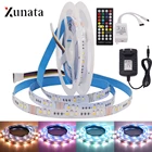 5 м RGB CCT светодиодный ленточный светильник DC12V гибкая светодиодная лента 5050 2835 90LED водонепроницаемая светодиодная лента с источником питания EUUSAUUK + ИК-пульт дистанционного управления