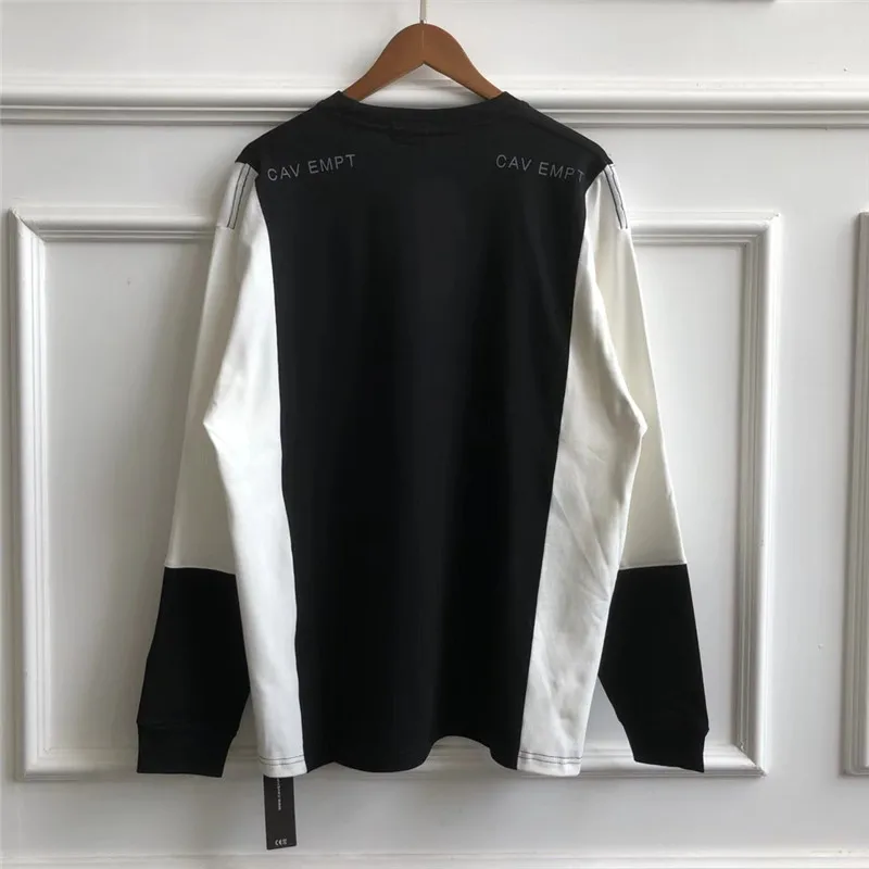 Толстовки с капюшоном c. E Cav Empt для мужчин и женщин, хлопковая отражающая вставка, свободная водолазка, Повседневная Уличная Толстовка в стиле хип-хоп