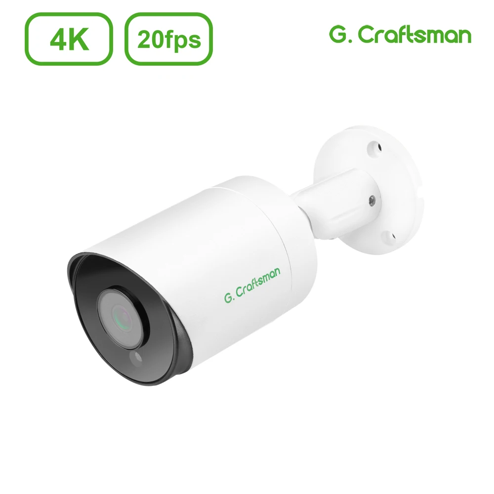 IP-камера 4K POE 20fps SONY Sensor Security CCTV Cam H.265 наружная аудиосистема видеонаблюдения Onvif B2M8S G.Craftsman - изображение