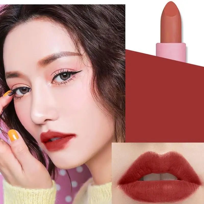 Heng Fang 3 шт. матовая губная помада водонепроницаемая антипригарная бархатная