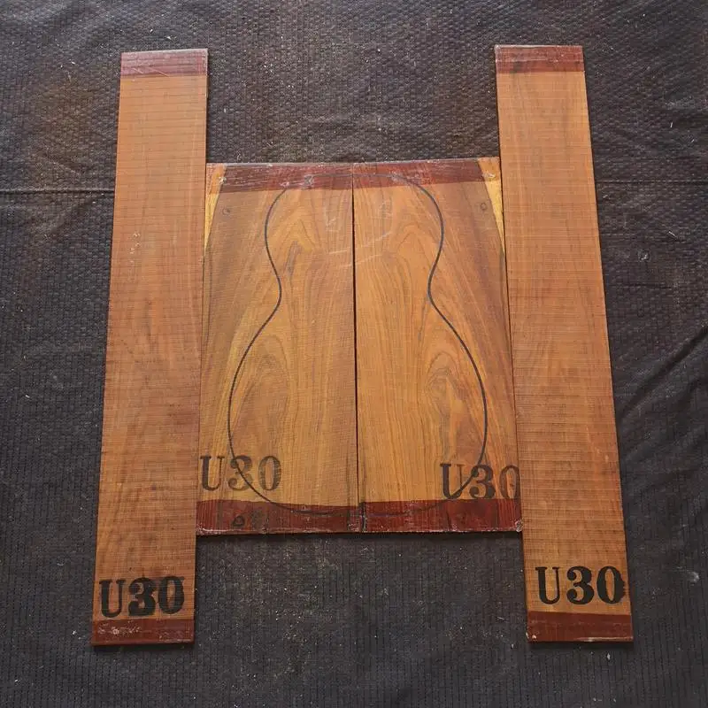 UK cocobollo U30 Южная Америка импортированная Гавайская гитара cocobolo гитара из твердой древесины задняя боковая панель шпон гитара материал для изготовления аксессуаров - Цвет: UK cocobollo U30